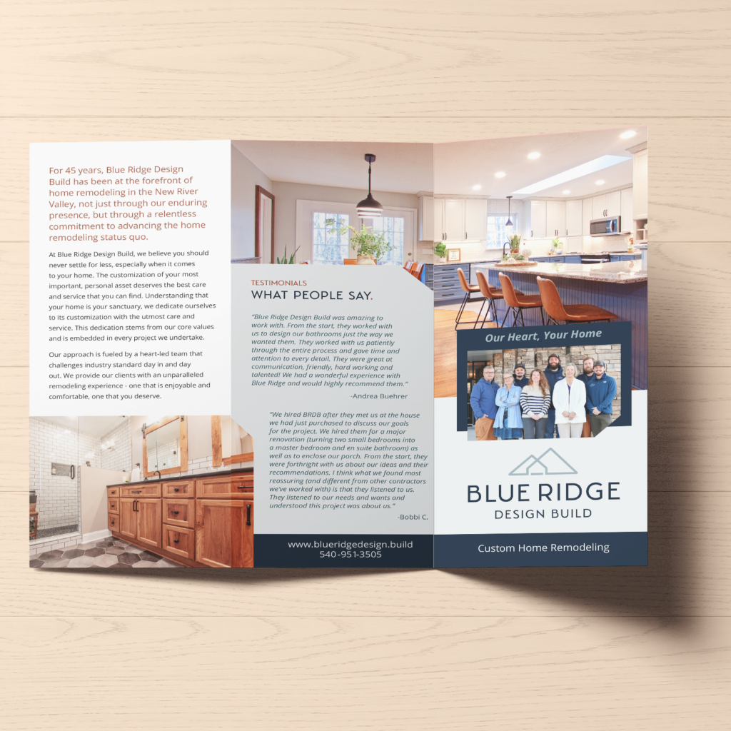 Marketing Materials for Blue Ridge Design Build