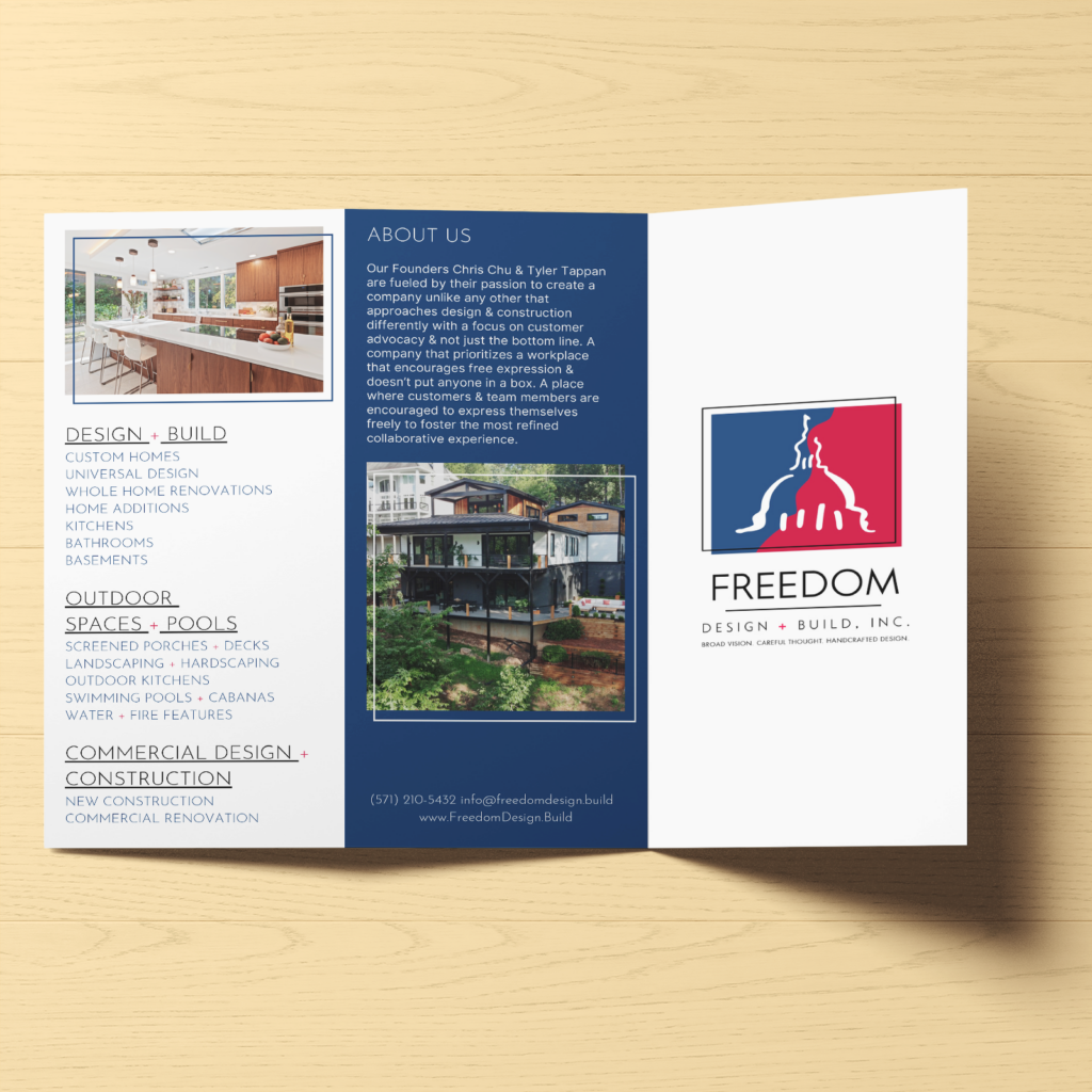 Brochure Design for Freedom Design Build